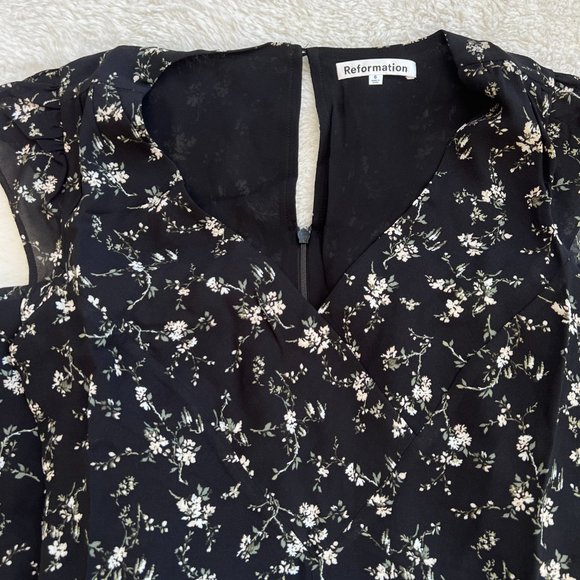 Reformation * Baden Dress * Black - Picture 9 of 10